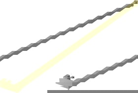 Mexen релс за хавлии за душ стена, златен четкан - 800-06-55