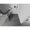 Mexen Kioto+ душ-преграда с рафт Walk-in 100 x 200 см, прозрачна/матова, черна