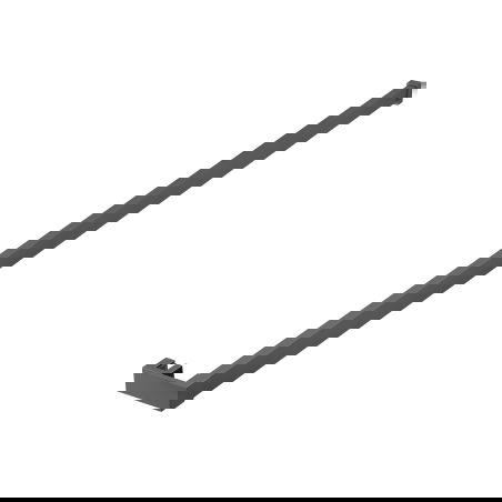 Mexen релинг за кърпи за стена за душ, gun metal - 800-06-95