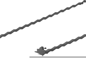 Mexen релсa за кърпи за душ стена, gun metal - 800-06-95