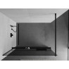 Mexen Kioto+ душ-панел с полица Walk-in 90 x 200 cm, графит, черна - 800-090-121-70-40