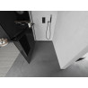 Mexen Kioto+ Душ стена с рафт Walk-in 120 x 200 см, графит, черна - 800-120-121-70-40