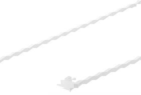 Mexen релинг за кърпи за душ стена, бял - 800-06-20