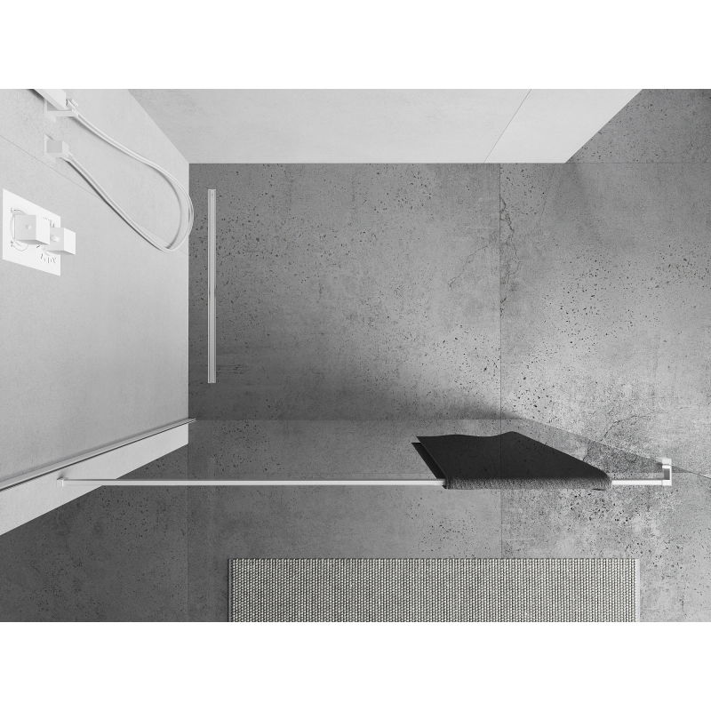 Mexen релинг за кърпи за душ стена, бял - 800-06-20