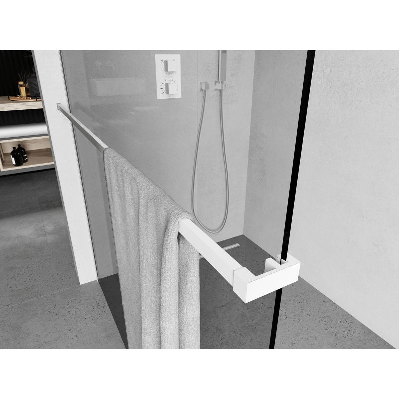 Mexen релинг за кърпи за душ стена, бял - 800-06-20