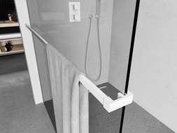 Mexen релинг за кърпи за душ стена, бял - 800-06-20