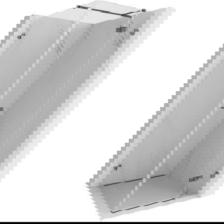 Mexen Lunar T кабина за душ с дясно отваряне 120 x 120 см, прозрачна, четкано сиво като пистолет - 834T-120-120-66-00-P