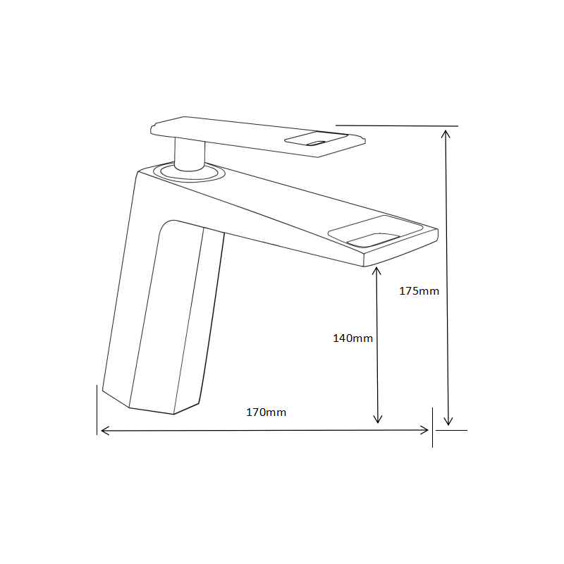 Mexen Topaz смесител за мивка, златен - 73900-50