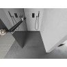 Mexen Kioto+ душ стена с рафт Walk-in 100 x 200 см, огледало, черна - 800-100-121-70-50