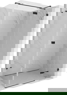 Mexen Lunar T душ кабина с въртяща се врата, дясна 130 x 80 см, прозрачна, черна - 834T-130-080-70-00-P