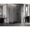 Mexen Lunar T душ кабина с врата надясно 110 x 100 см, прозрачно стъкло, gun metal - 834T-110-100-95-00-P