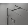 Mexen Lunar T душ кабина с отварящи се врати, дясна 110 x 100 см, прозрачна, gun metal - 834T-110-100-95-00-P