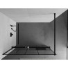 Mexen Kioto+ душ преграда с рафт Walk-in 80 x 200 см, черен модел, черен - 800-080-121-70-78