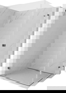 Mexen Lunar-B Duo душ кабина, отваряща се, 90 x 75 см, прозрачна, четкано сиво — 832-090L-075P-66-00