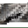 Душ кабина Mexen Lunar-B Duo, отваряема, 80 x 75 см, прозрачна, черна - 832-080L-075P-70-00