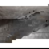 Душ кабина Mexen Lunar-B Duo, отваряема, 80 x 75 см, прозрачна, черна - 832-080L-075P-70-00