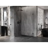 Mexen Lunar-B Душ кабина Duo с въртяща се врата 100 x 80 см, прозрачна, черна