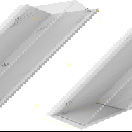 Mexen Lunar-B L душ кабина лява 100 x 100 cm, прозрачна, златна - 832L-100-100-50-00-L