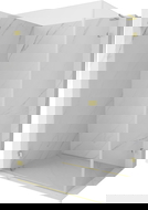 Mexen Lunar-B L лява душ кабина 90 x 70 см, прозрачна, златна матирана - 832L-090-070-55-00-L