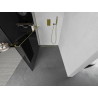 Mexen Kioto+ душ стена с рафт Walk-in 80 x 200 cm, графит, златна - 800-080-121-50-40
