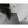 Mexen Kioto+ душ кабина с полица Walk-in 90 x 200 cm, графит, злато - 800-090-121-50-40