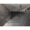 Mexen Lunar-B L лява отваряема душ кабина 100 x 100 см, прозрачна, розово злато