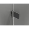 Mexen Lunar-B Duo душ кабина с врата 75 x 75 см, прозрачна, тъмна метал - 832-075L-075P-95-00