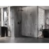 Mexen Lunar-B Duo отваряща се душ кабина 80 x 80 cm, прозрачна, gun metal - 832-080L-080P-95-00