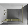 Mexen Kioto+ душ преграда с рафт Walk-in 70 x 200 см, огледало, златно - 800-070-121-50-50