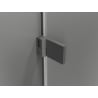 Mexen Lunar-B Duo душ кабина, отваряща се, 90 x 80 см, прозрачна, Gun Metal - 832-090L-080P-95-00
