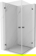 Mexen Lunar-B Duo душ кабина 90 x 90 см, прозрачна, сиво-метал - 832-090L-090P-95-00