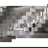 Mexen Lunar-B Duo душ кабина с панти 80 x 75 см, прозрачна, четкан никел - 832-080L-075P-97-00