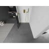 Mexen Kioto+ стена за душ с полка Walk-in 90 x 200 см, черен модел, златен - 800-090-121-50-77