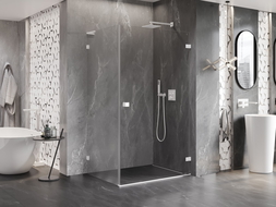 Mexen Lunar-B L душ кабина с дясно отваряне 100 x 70 см, прозрачна, бяла - 832L-100-070-20-00-P