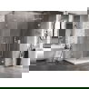Mexen Lunar-B L дясна душ кабина 95 x 80 см, прозрачна, бяла - 832L-095-080-20-00-P
