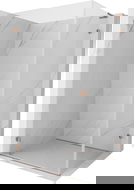 Mexen Lunar-B L кабинен душ лявоотваряем 90 x 80 см, прозрачен, матиран мед - 832L-090-080-65-00-L