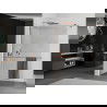 Mexen Kioto+ душ-преграда с рафт Walk-in 70 x 200 cm, прозрачно, розово злато - 800-070-121-60-00