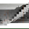 Mexen Kioto+ душ-преграда с рафт Walk-in 70 x 200 cm, прозрачно, розово злато - 800-070-121-60-00