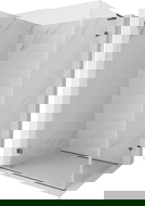 Mexen Lunar-B L окачена лява душ кабина 80 x 70 см, прозрачна, пистолетно сив четкан - 832L-080-070-66-00-L