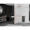 Mexen Kioto+ стена за душ с рафт Walk-in 80 x 200 см, замръзнал, розово злато - 800-080-121-60-30