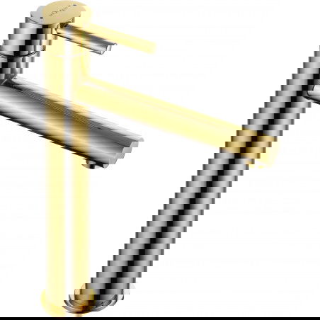 Mexen Elba висока смесителна батерия за мивка, златна - 74110-50