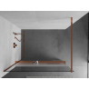 Mexen Kioto+ душ кабина със стена и рафт Walk-in 70 x 200 см, прозрачен/матов,