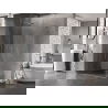 Mexen Lunar-B L лява душ кабина врата 90 x 80 см, прозрачна, матов никел- 832L-090-080-97-00-L