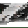 Mexen Kioto+ стенен душ с полица Walk-in 90 x 200 см, прозрачен/мъглив, розово злато - 800-090-121-60-35