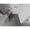 Mexen Kioto+ душ екран с рафт Walk-in 80 x 200 см, прозрачен/мат, розово злато