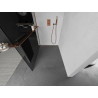 Mexen Kioto+ стена за душ с рафт Walk-in 90 x 200 cm, графит, розово злато - 800-090-121-60-40