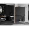 Mexen Kioto+ душа стена с рафт Walk-in 110 x 200 см, огледало, розово злато