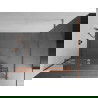 Mexen Kioto+ душ преграда с рафт Walk-in 110 x 200 cm, огледало, розово злато - 800-110-121-60-50