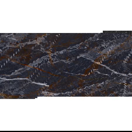 Mexen Orlo Black полиран порцелан ректифициран G1, подово-стенна плочка 120 x 60 cm, висок блясък - TL211-120-060-00