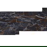 Mexen Orlo Black полиран порцелан ректифициран G1, подово-стенна плочка 120 x 60 cm, висок блясък - TL211-120-060-00